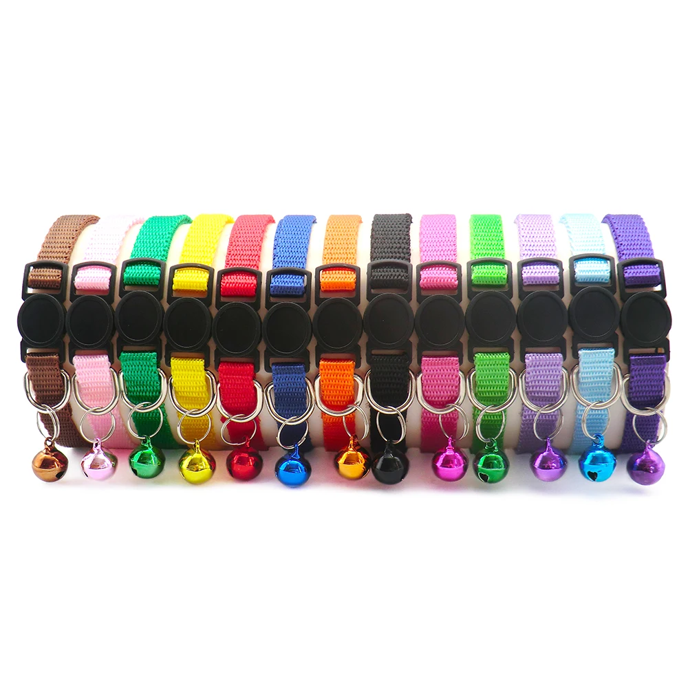 Wholesale 24Pcs Safety Casual Solid Color Neck Strap Fashion Walking Outside Pet Cat Dog Collar With Bell Delicate
Wholesale 24Pcs Safety Casual Solid Color Neck Strap Fashion Walking Outside Pet Cat Dog Collar With Bell Delicate