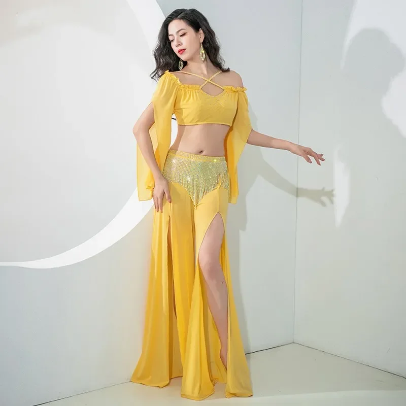 Carnival Costumes Woman Rhinestone Shine Fringe Skirt Pant Gauze Long Sleeve Top 2 Piece Sexy Oriental Dance Outfit Beauty New
Carnival Costumes Woman Rhinestone Shine Fringe Skirt Pant Gauze Long Sleeve Top 2 Piece Sexy Oriental Dance Outfit Beauty New