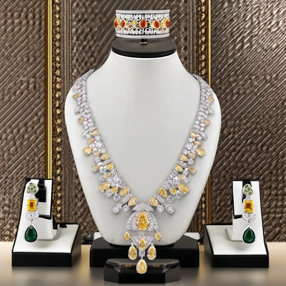 Wong Rain Luxury 100% 925 Sterling Silver Sparkling Citrine High Carbon Diamond Gemstone Pendant Necklace Fine Jewelry Gifts S2192e6fb10784e72a08469e2b0ba60b5B