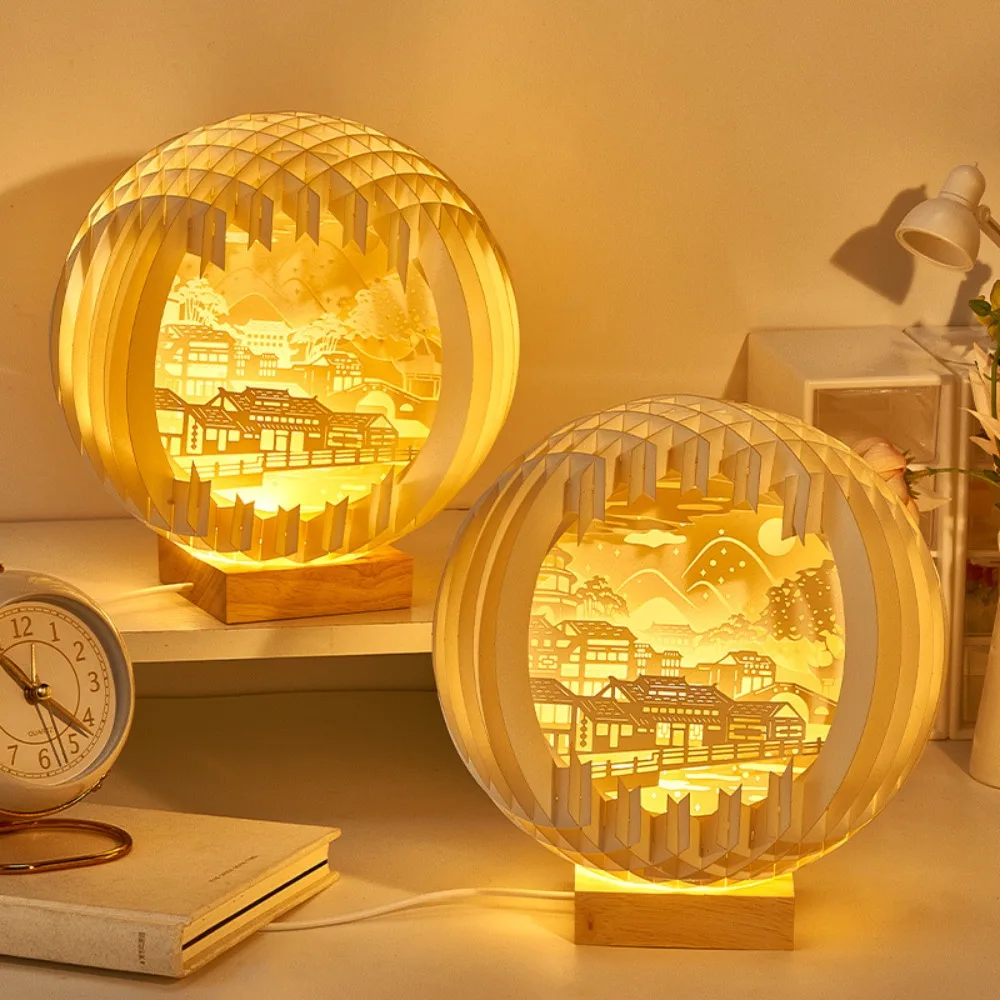 С деревянной основой, 3D Бумажная резная Ночная лампа, модная USB-лампа для резьбы в китайском стиле, лампы для создания атмосферы, декор для гостиной
С деревянной основой, 3D Бумажная резная Ночная лампа, модная USB-лампа для резьбы в китайском стиле, лампы для создания атмосферы, декор для гостиной