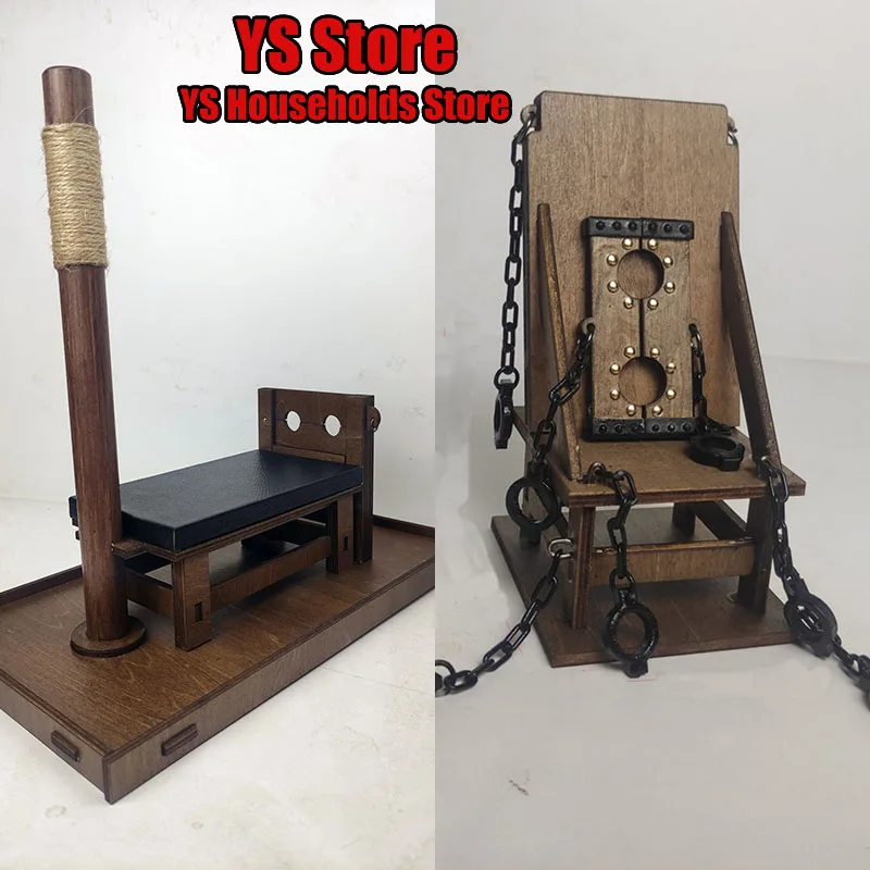 4 Styles 1/6 Female Soldier Scene Accesory Wooden Torture Tool Tiger Chair Handcuffs Shackles Imprison Bed Ornament Fit 12" Doll
4 Styles 1/6 Female Soldier Scene Accesory Wooden Torture Tool Tiger Chair Handcuffs Shackles Imprison Bed Ornament Fit 12" Doll