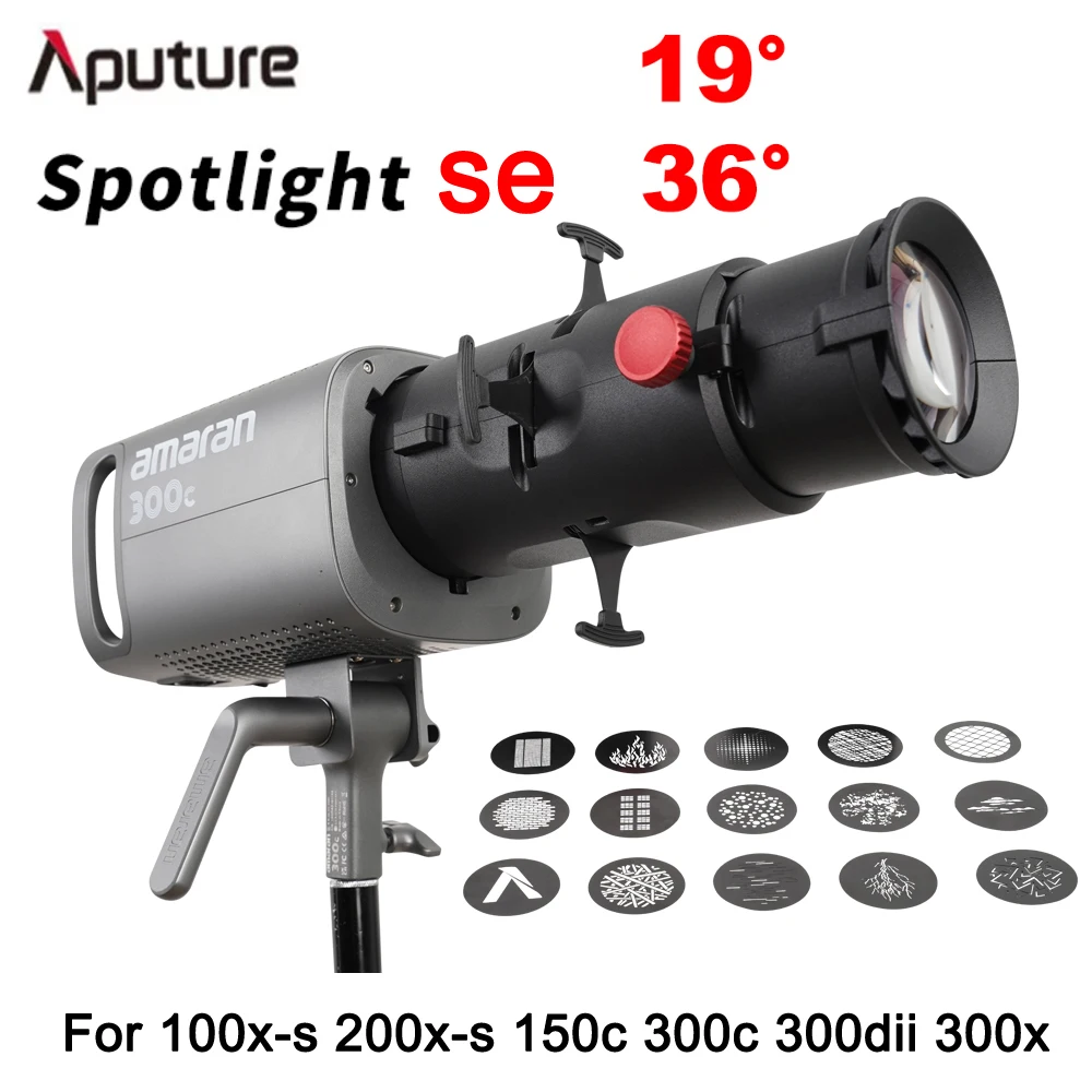 

Aputure Spotlight Se Mount Set 19°/36° Lighting Modifiers Bowens Mount Lamps Accessories For 100X-S 200X-S 150C 300C 300DII 300D