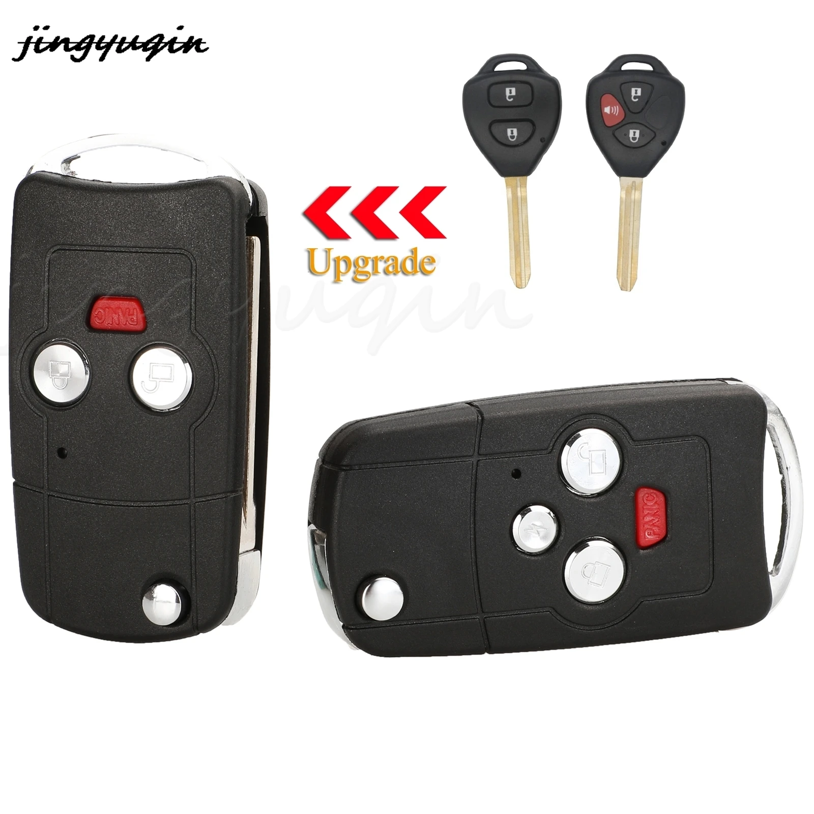 Jingyuqin 3/4 кнопочный модифицированный складной фоточехол для автомобильного ключа для Toyota Camry RAV4 Avalon Matrix Venza Yaris Corolla
Jingyuqin 3/4 кнопочный модифицированный складной фоточехол для автомобильного ключа для Toyota Camry RAV4 Avalon Matrix Venza Yaris Corolla