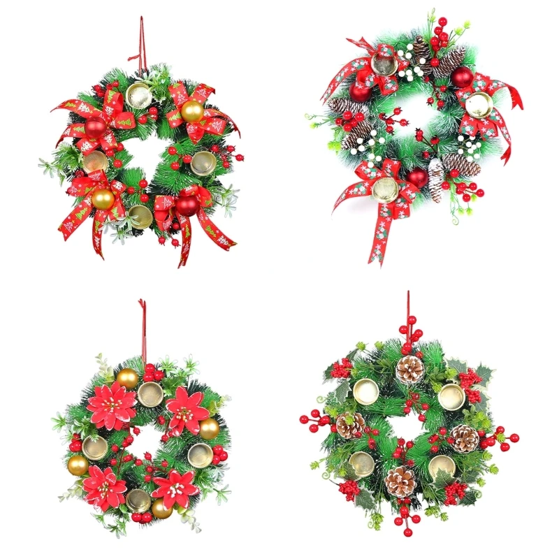 Christmas Candle Holder Wreath Ornaments Candlestick Table Centerpieces Candle Rings Wedding New Year Home Decorations
Christmas Candle Holder Wreath Ornaments Candlestick Table Centerpieces Candle Rings Wedding New Year Home Decorations