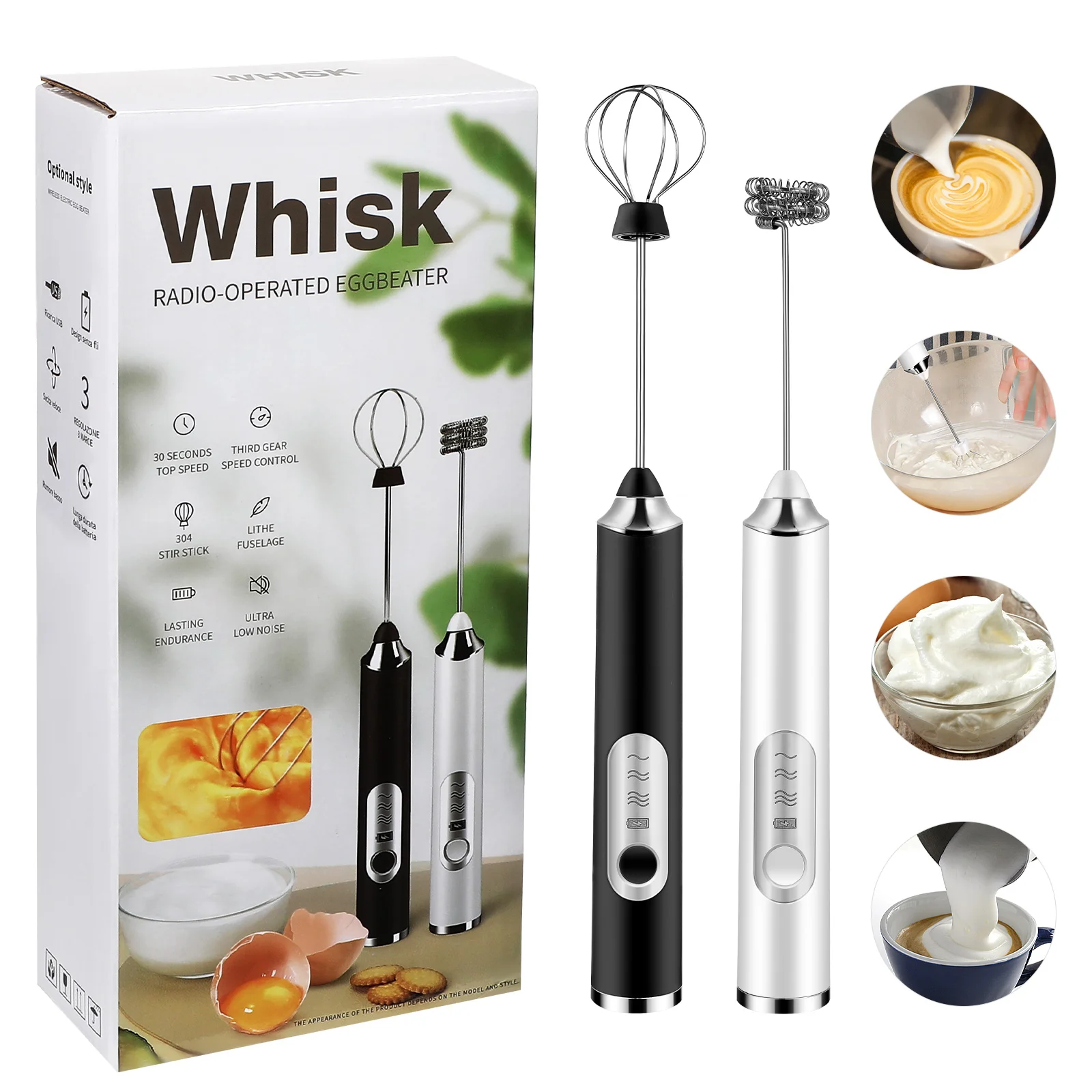 

Mini Electric Milk Foamer Blender Wireless Coffee Whisk Mixer Handheld Egg Beater Cappuccino Frother Mixer Kitchen Whisk Tools