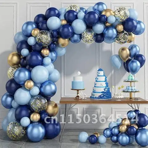 Синие серебряные воздушные шары в виде гирлянды для дня рождения
Синие серебряные воздушные шары в виде гирлянды для дня рождения