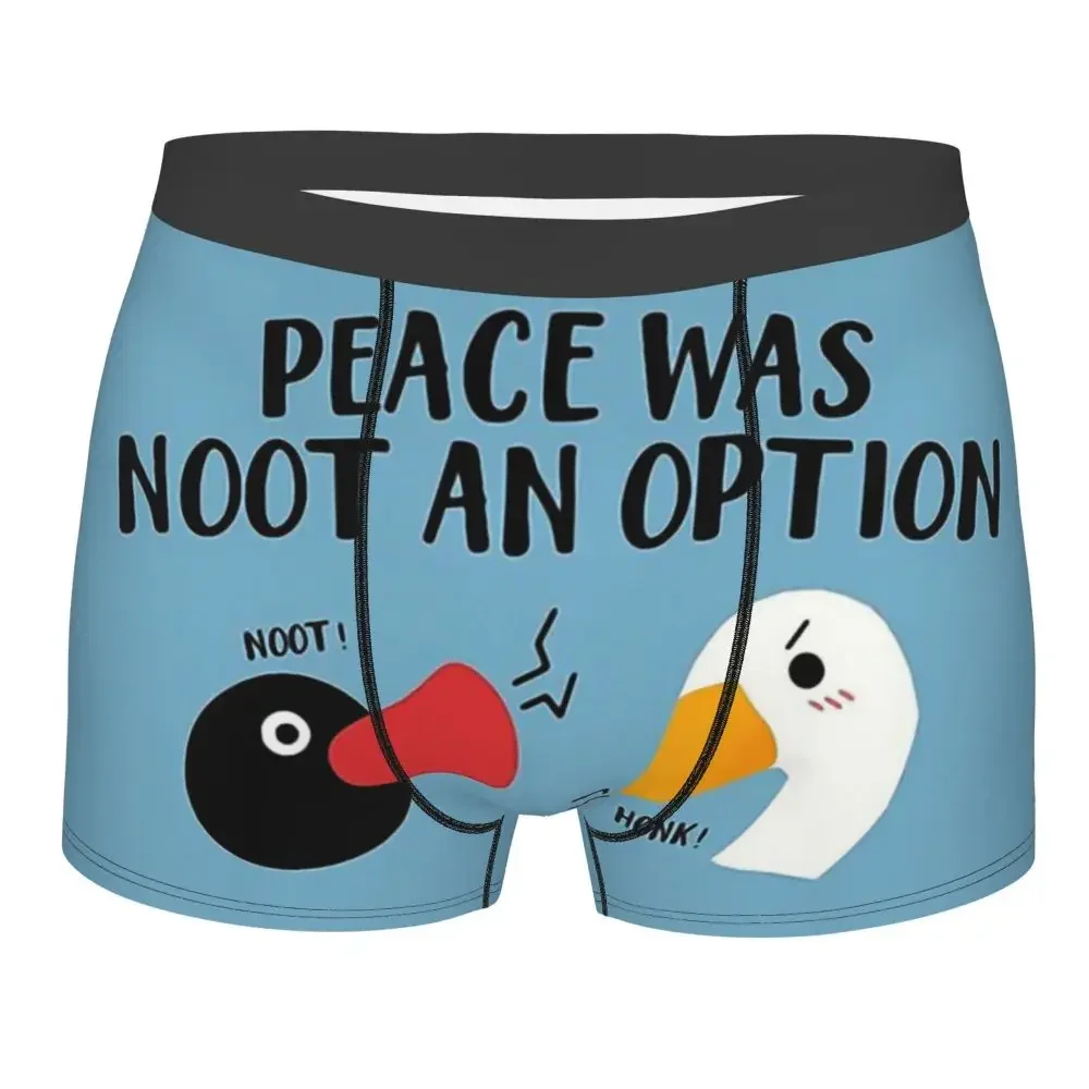 

Peace Was Noot An Option Untitled Goose Honk Bell Game Internet Meme Underpants Panties Men's Comfortable Shorts Boxer Briefs