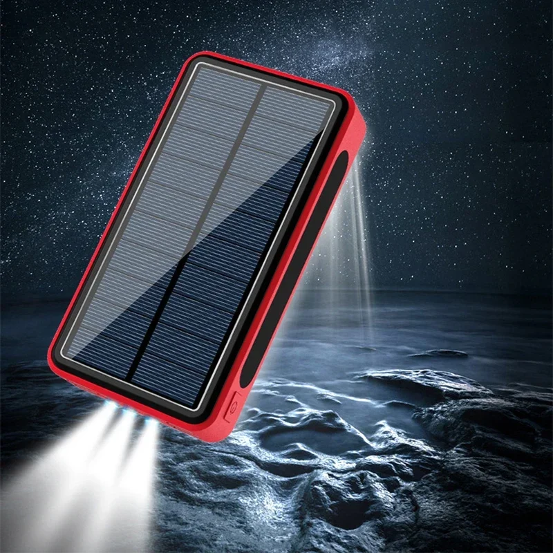 Solar Power Bank 50000mAh Outdoor Portable Solar Charger 4 USB Powerbank External Battery Pack Power Bank with LED Camping Light
Solar Power Bank 50000mAh Outdoor Portable Solar Charger 4 USB Powerbank External Battery Pack Power Bank with LED Camping Light