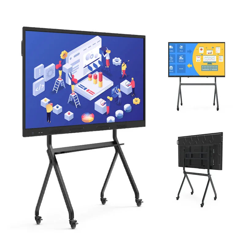 

Six in one functions Blackboard 55 65 75 inch touch screen interactive whiteboard PC operating system