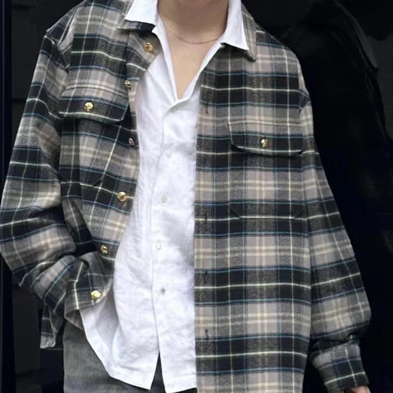 2023ss Fashion Simple Style Plaid Shirt Men's Jacket Long Sleeves Coat Warm Windbreaker Y2K Streetwear Clothing Techwear Clothes
2023ss Fashion Simple Style Plaid Shirt Men's Jacket Long Sleeves Coat Warm Windbreaker Y2K Streetwear Clothing Techwear Clothes