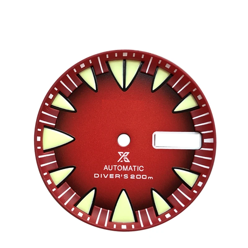 

red dial NH35 Watch parts made for nh35 movement Mod accessories fit NH35/36/ Diving watch accessories