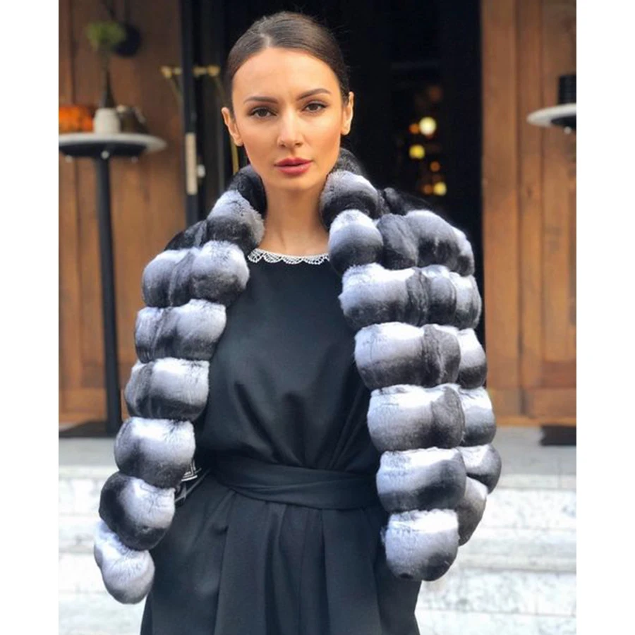 Chinchilla Real Rex Rabbit Fur Coat Women Luxury Natural Fur Short Coat Best Selling Winter Outerwear 2023
Chinchilla Real Rex Rabbit Fur Coat Women Luxury Natural Fur Short Coat Best Selling Winter Outerwear 2023