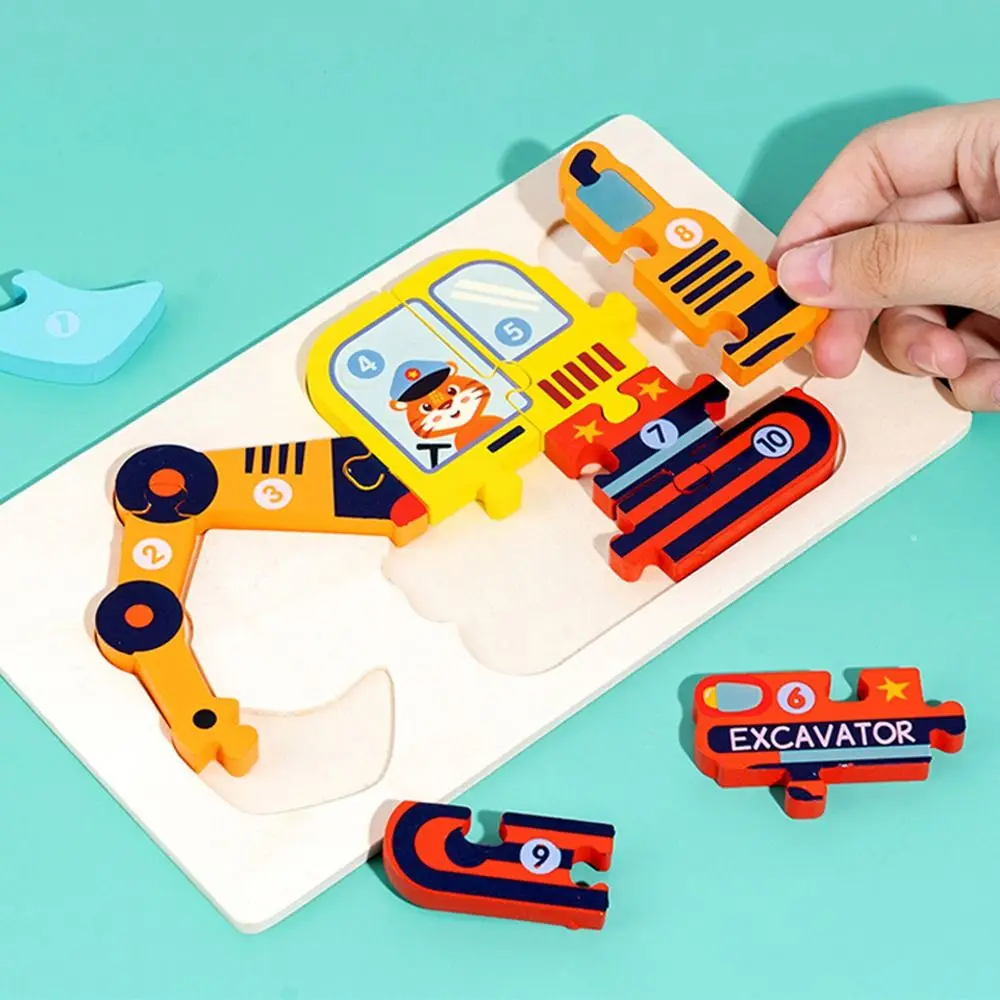 

Gift Police 3D Animal Rectangle School Bus Intelligence Game Puzzle Early Education Toy Kids Wooden Puzzle Toy Vehicle Jigsaw