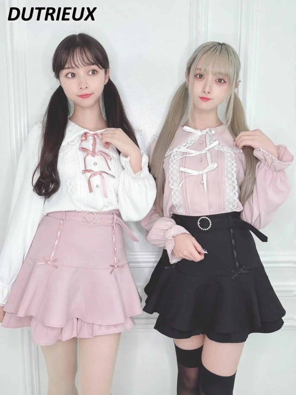 Japanese Style Sweet Girls Lotus Leaf Fishtail Short Skirt High Waist A- Line Anti-Exposure Slimming Mini Skirts for Women
Japanese Style Sweet Girls Lotus Leaf Fishtail Short Skirt High Waist A- Line Anti-Exposure Slimming Mini Skirts for Women