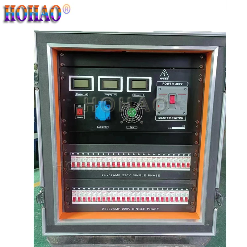HOHAO Factory Sales Stage system equipment 24 Road Custom power dispenser 32A Customized Waterproof Plug Good Quality with Fly
HOHAO Factory Sales Stage system equipment 24 Road Custom power dispenser 32A Customized Waterproof Plug Good Quality with Fly