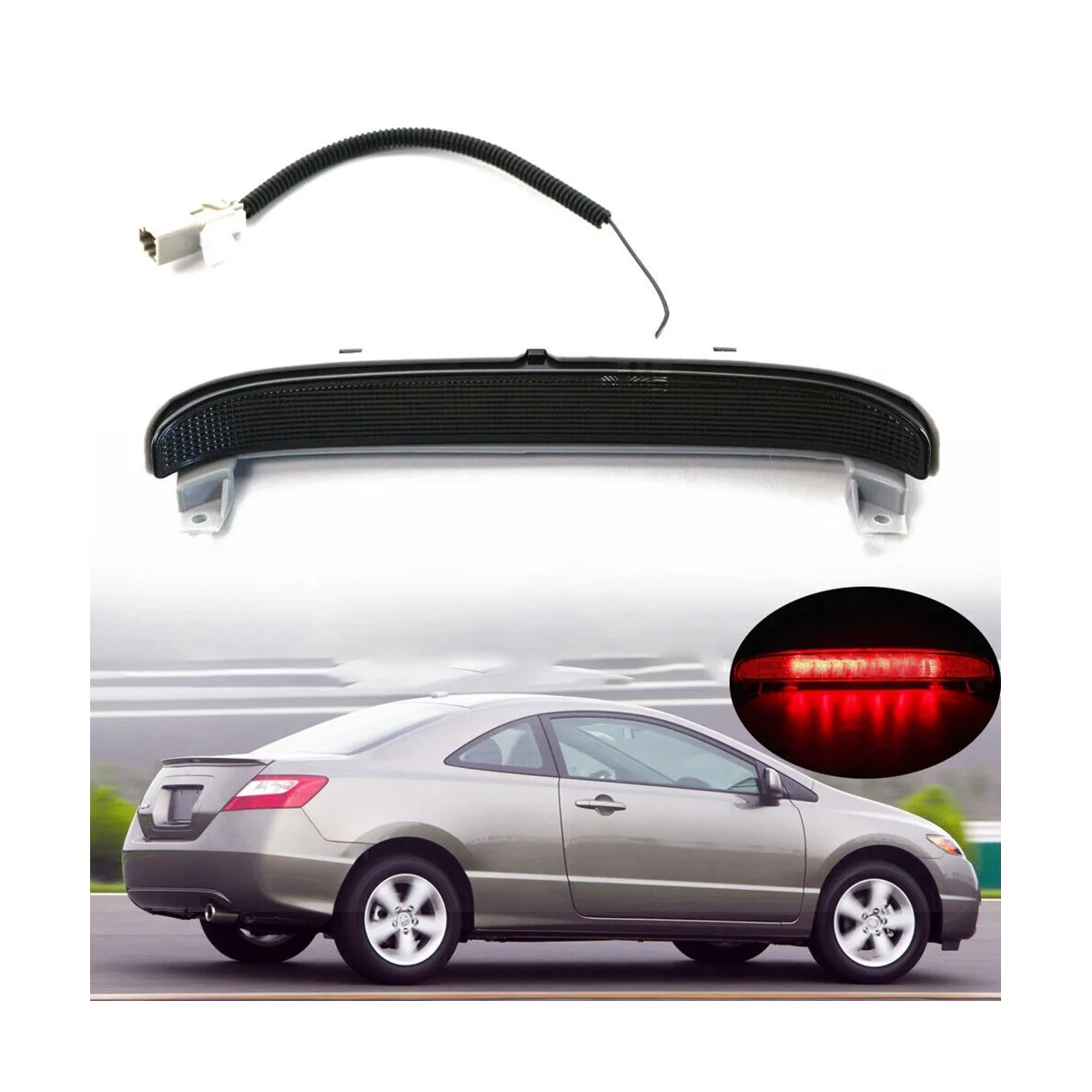 Автомобильный 3-й тормоз с высоким креплением, задняя лампа для Honda Civic EX Coupe 2006-2011 32470-SVA-A01 C
Автомобильный 3-й тормоз с высоким креплением, задняя лампа для Honda Civic EX Coupe 2006-2011 32470-SVA-A01 C