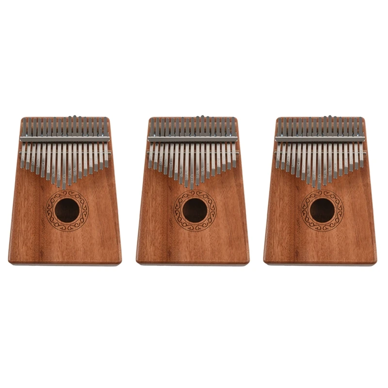 New 3X 17 Keys Kalimba Thumb Piano Finger Piano Musical Toys With Tune-Hammer And Music Book
New 3X 17 Keys Kalimba Thumb Piano Finger Piano Musical Toys With Tune-Hammer And Music Book