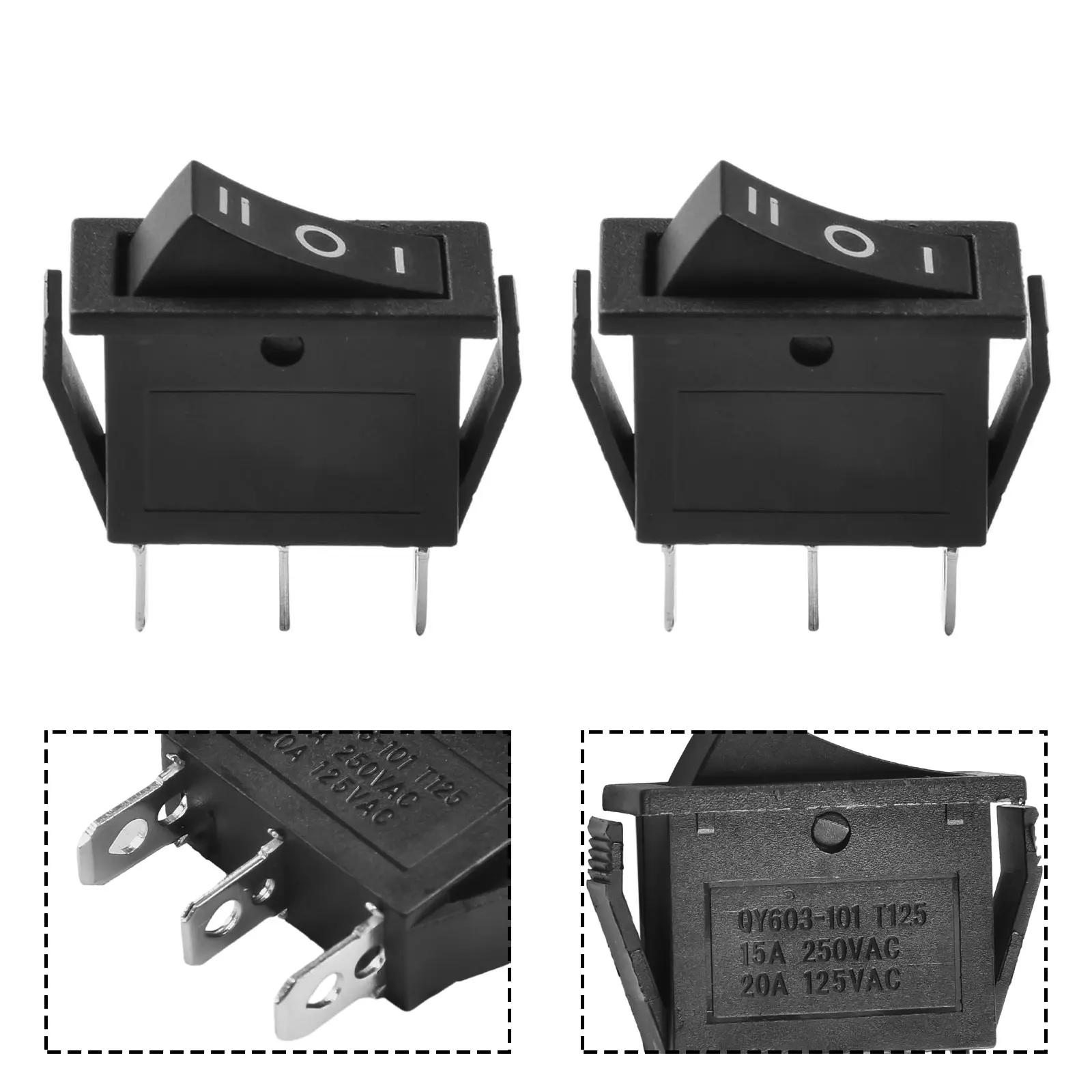Durable And Reliable OnOffOn Rectangle Rocker Switch Perfect For Automotive Marine And Hobbyist Black 3 Position Pack Of 2
Durable And Reliable OnOffOn Rectangle Rocker Switch Perfect For Automotive Marine And Hobbyist Black 3 Position Pack Of 2