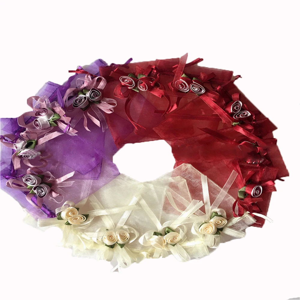 50Pcs Flowers Drawstring Jewelry Bag Pouch Organza Packaging Bags Drawable Storage Bags Gift Pouches Wedding Party Decoration
50Pcs Flowers Drawstring Jewelry Bag Pouch Organza Packaging Bags Drawable Storage Bags Gift Pouches Wedding Party Decoration