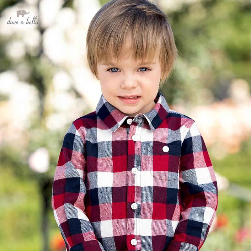 Dave Bella Baby Shirt Boys 2-9 Years Plaid Tops Children'S Shirts Long Sleeves Spring& Autumn Cotton Shirt DB3222853
Dave Bella Baby Shirt Boys 2-9 Years Plaid Tops Children'S Shirts Long Sleeves Spring& Autumn Cotton Shirt DB3222853