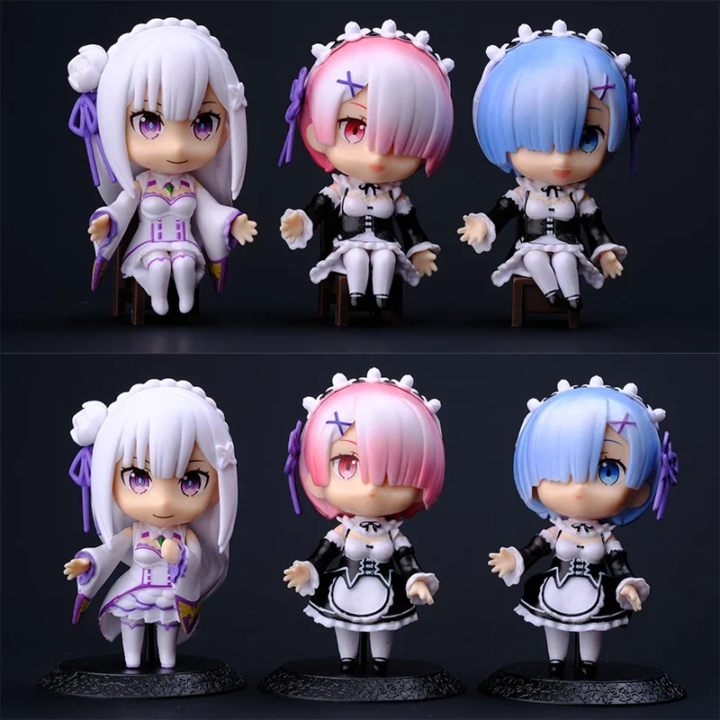 6pcs Reimu Ramu Amy Model From Scratch Life in A Different World Doll Anime Doll Peripheral Gift Model Collect Toys Figure 9cm
6pcs Reimu Ramu Amy Model From Scratch Life in A Different World Doll Anime Doll Peripheral Gift Model Collect Toys Figure 9cm