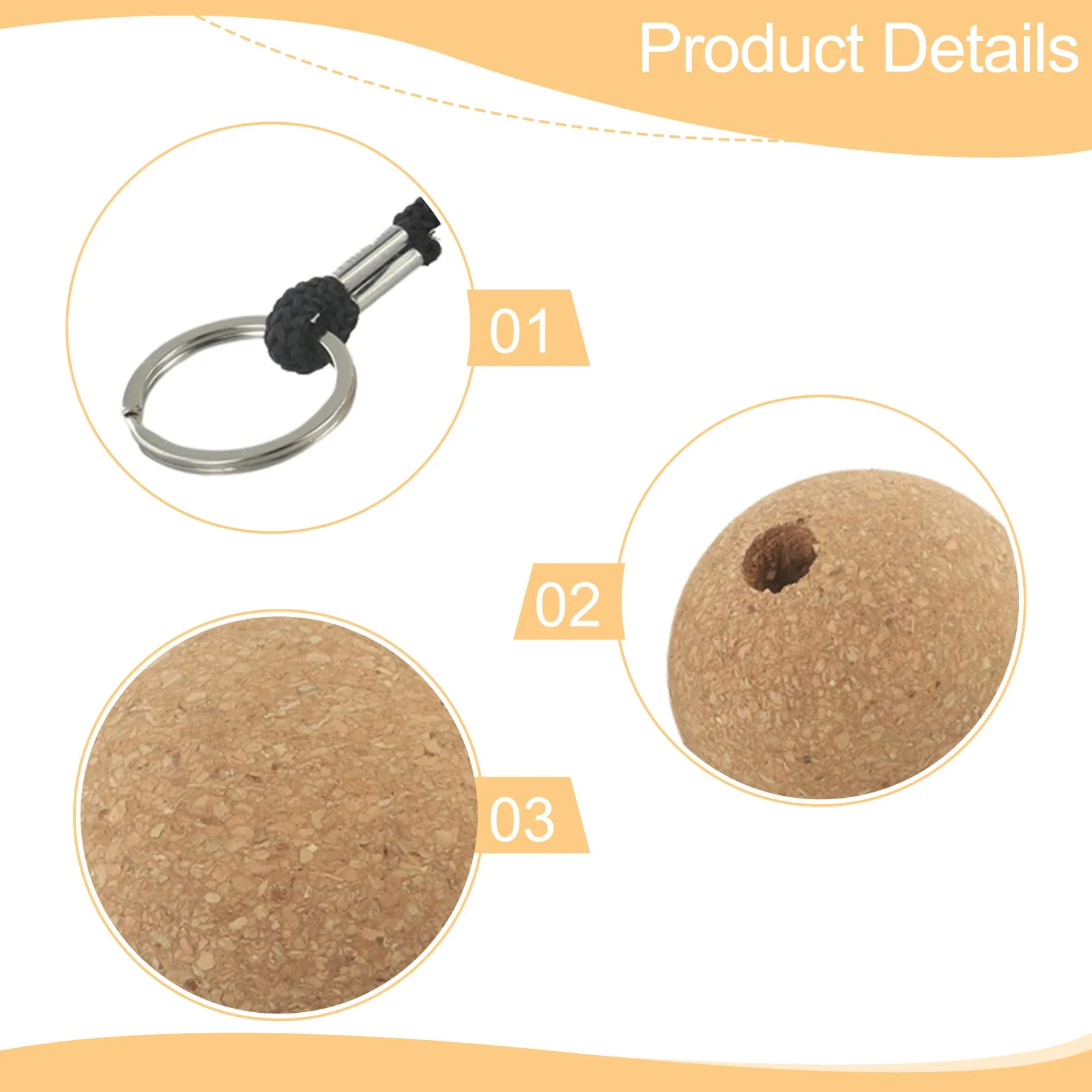 Round Floating Cork Keyring Ball Wooden 50mm Accessories Ball Cork Equipement Lightweight Replacement Newest Pratical Hot Sale
Round Floating Cork Keyring Ball Wooden 50mm Accessories Ball Cork Equipement Lightweight Replacement Newest Pratical Hot Sale