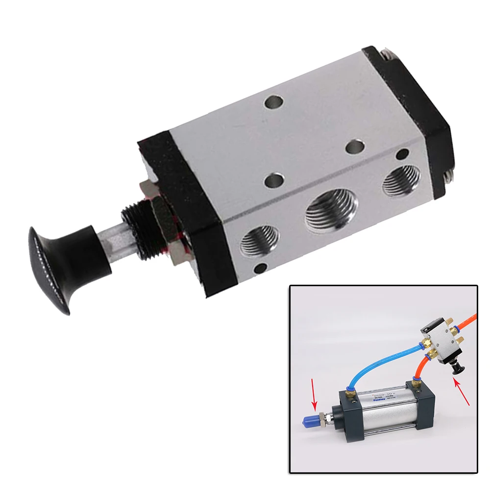 4R210-08 Push Pull Pneumatic Valve 5 Ways 2 Pos 1/4\\\" BSPT & Connector Silencer Manual Valve Air Switch Control
4R210-08 Push Pull Pneumatic Valve 5 Ways 2 Pos 1/4\\\" BSPT & Connector Silencer Manual Valve Air Switch Control