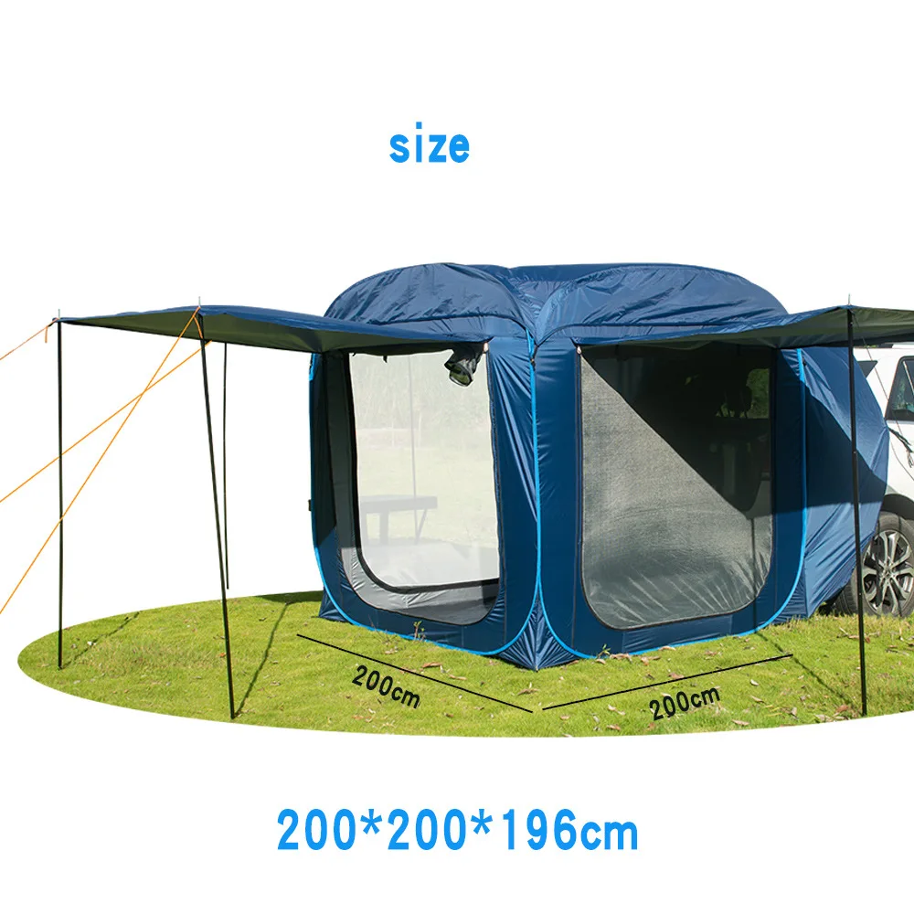 

Автомобильная дорожная палатка для кемпинга, яркая водонепроницаемая палатка на крыше для автомобиля, внедорожника, расширенная палатка для рыбалки, защита от комаров