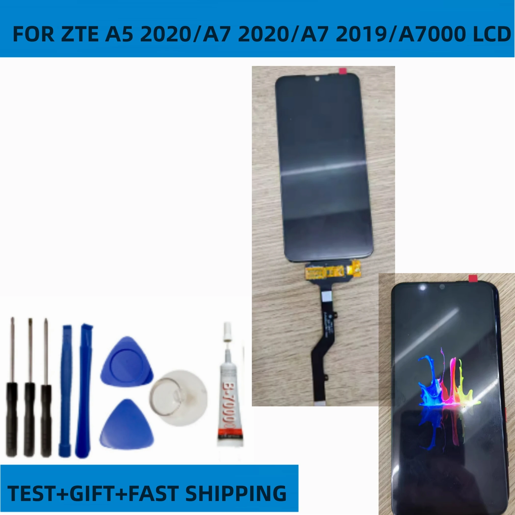 

ЖК-дисплей 6,09 дюйма для ZTE Blade A7 2019 A7000, сенсорный дигитайзер в сборе, сменный экран для телефона ZTE Blade A5/A7 2020, ЖК-дисплей