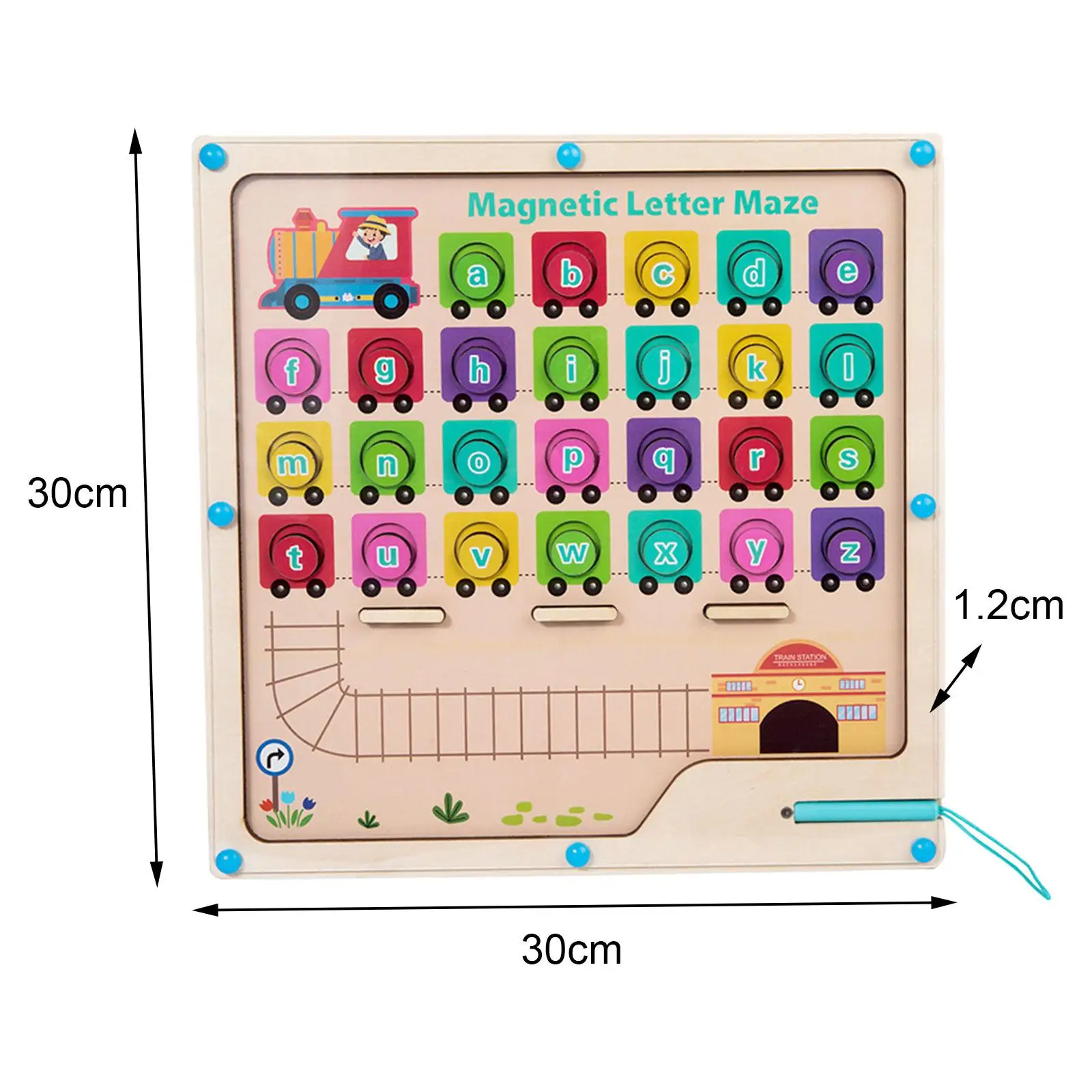 

Magnetic Alphabet Maze Board Fine Motor Skills Toys Toddlers Magnetic Colors Maze for Preschool Ages Kids Birhtday Gifts