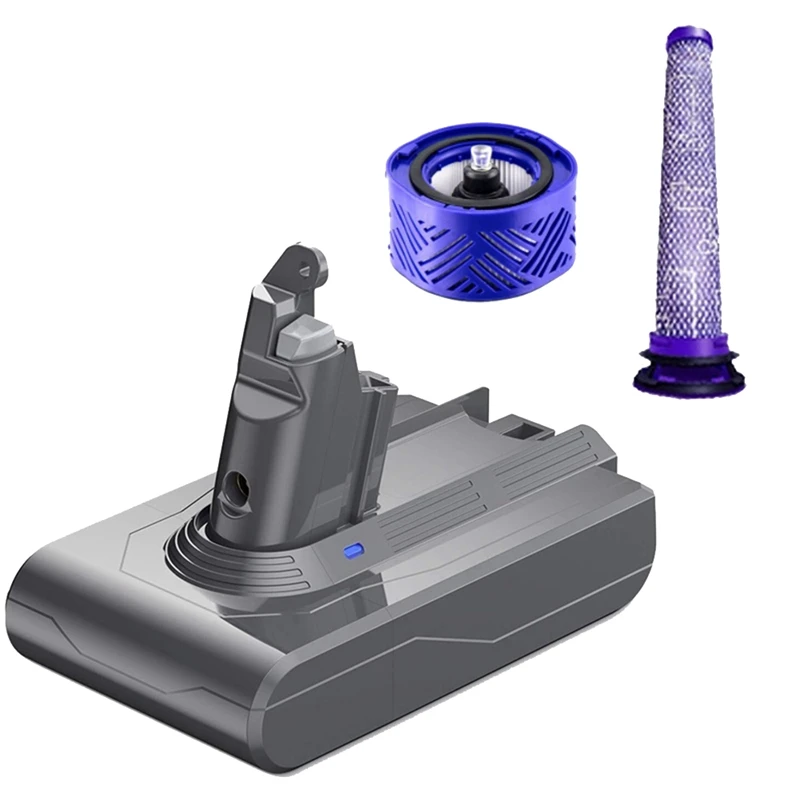 Адаптер аккумулятора 21,6 в V6 DC62 + сменные передние/задние фильтры для Dyson V6 SV04 SV03 DC58 DC59 DC61 DC74 Animal DC72
Адаптер аккумулятора 21,6 в V6 DC62 + сменные передние/задние фильтры для Dyson V6 SV04 SV03 DC58 DC59 DC61 DC74 Animal DC72