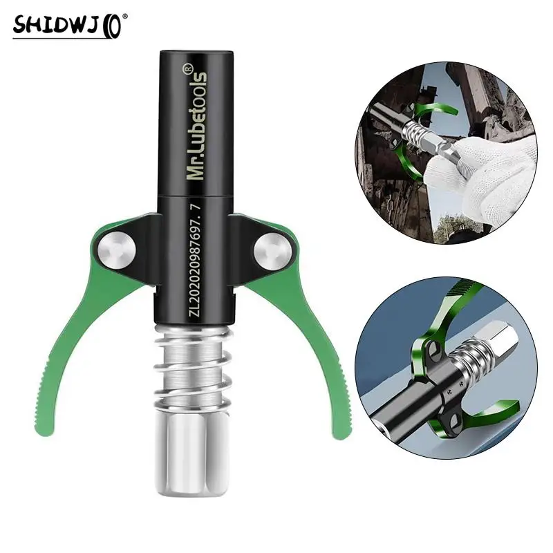 Grease Coupler Heavy-Duty Quick Release Grease Gun Coupler NPTI/8 10000PSI Two Press Easy To Push Accessories
Grease Coupler Heavy-Duty Quick Release Grease Gun Coupler NPTI/8 10000PSI Two Press Easy To Push Accessories