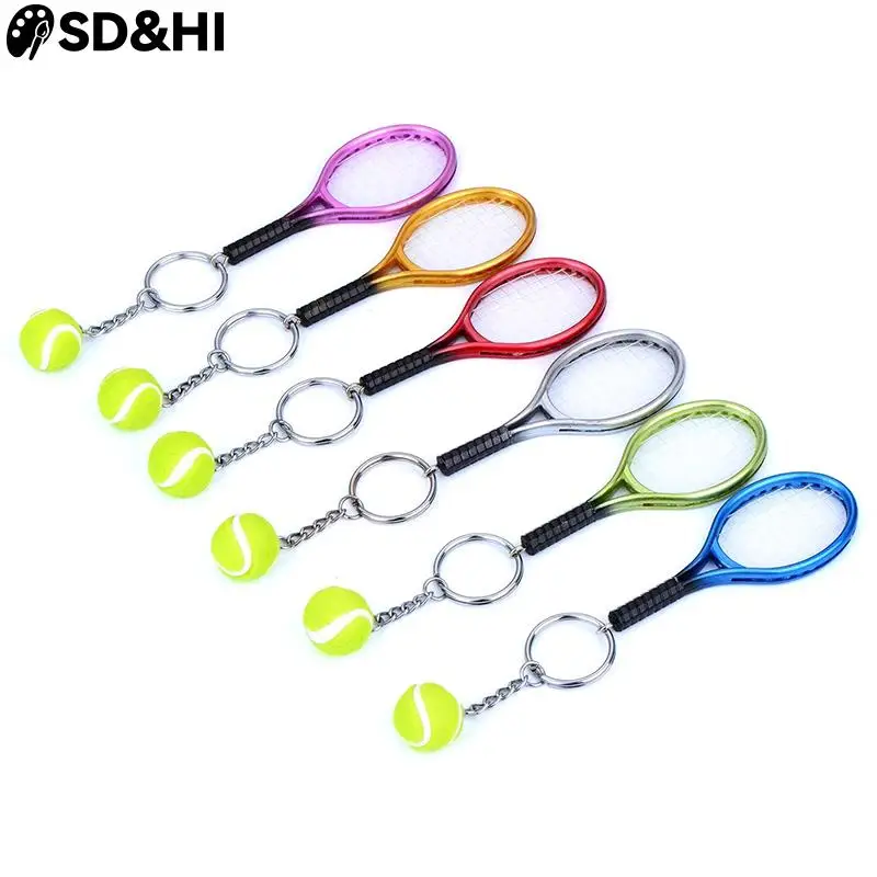 Cute Sport Mini Tennis Racket Pendant Keychain Keyring Key Chain Ring Finder Holer Accessories Gifts for Teenager Fan
Cute Sport Mini Tennis Racket Pendant Keychain Keyring Key Chain Ring Finder Holer Accessories Gifts for Teenager Fan