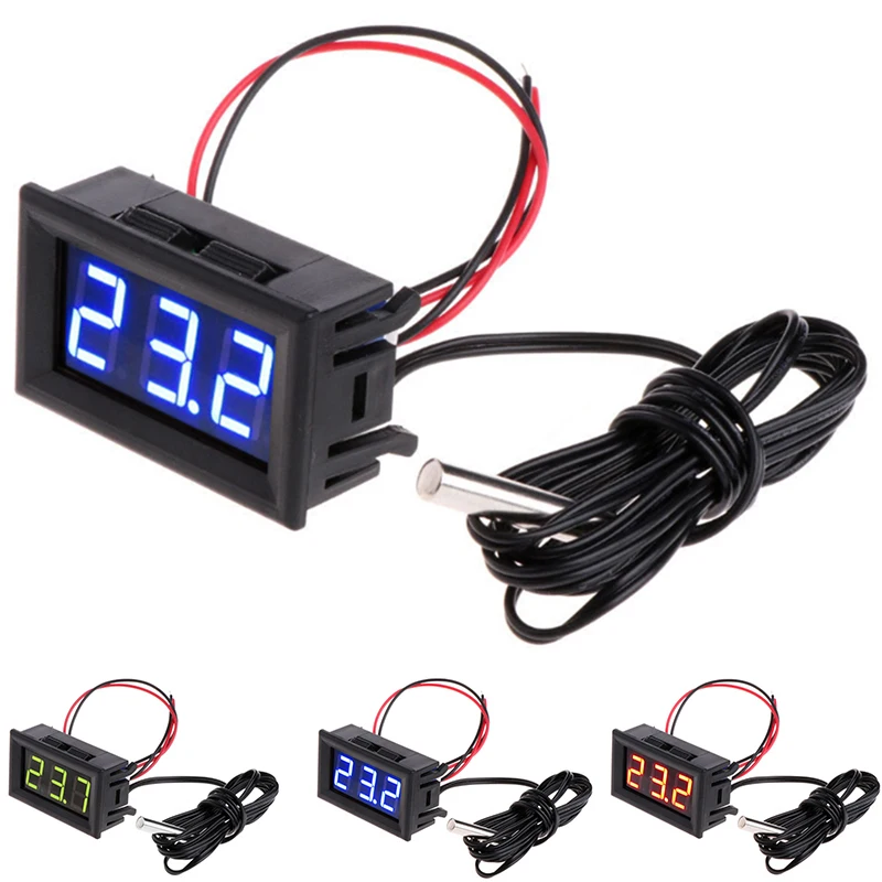 DC5V~12V Mini Digital LED Thermometer For Car Temperature Monitor Panel Meter Measuring Range -50-120℃ With Temperature Probe
DC5V~12V Mini Digital LED Thermometer For Car Temperature Monitor Panel Meter Measuring Range -50-120℃ With Temperature Probe