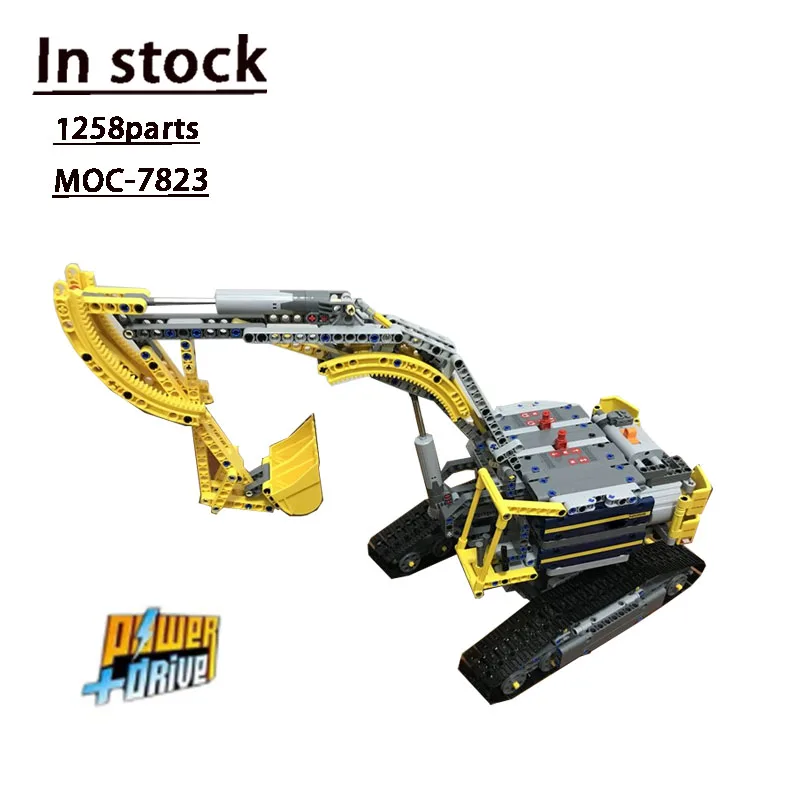 MOC-7823 C Model Electric Excavator Splicing Assembly Building Block Model • 1258 Parts Building Blocks Kids Birthday Toy Gift
MOC-7823 C Model Electric Excavator Splicing Assembly Building Block Model • 1258 Parts Building Blocks Kids Birthday Toy Gift