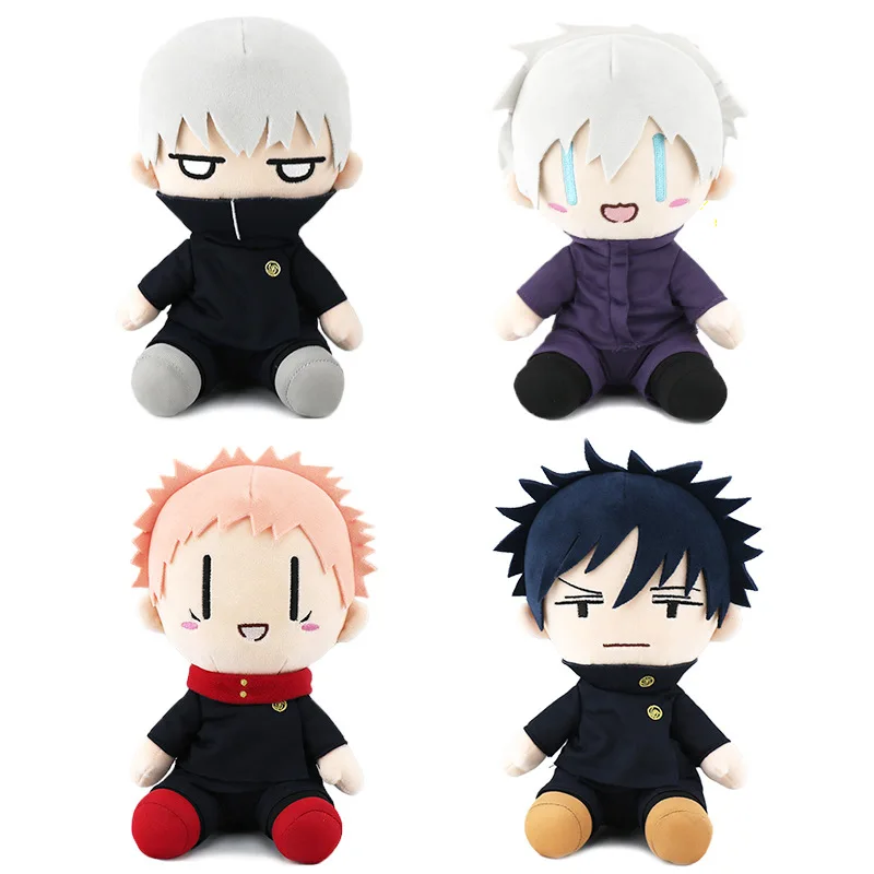 

Cute Japanese Anime Jujutsu Kaisen Plush Doll Itadori Yuji Satoru Gojo Inumaki Toge Fushiguro Megumi Cartoon Doll Gift