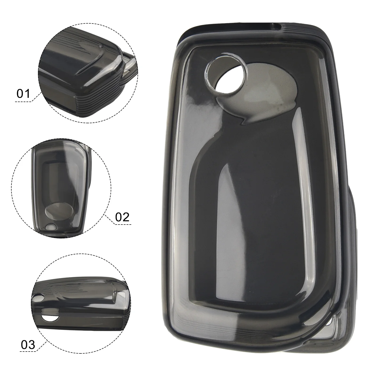 For Toyota Key Fob Case Cover Black Transparent For RAV4 For Camry For C-HR For Corolla Car Key Case Modification Accessories
For Toyota Key Fob Case Cover Black Transparent For RAV4 For Camry For C-HR For Corolla Car Key Case Modification Accessories