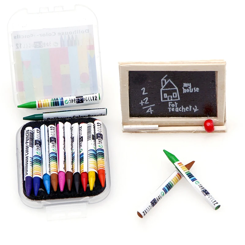 1 Set 12colours Mini Dollhouse Miniature Crayon Doll House Accessories for 1/6 or 1/12 Dollhouse
1 Set 12colours Mini Dollhouse Miniature Crayon Doll House Accessories for 1/6 or 1/12 Dollhouse