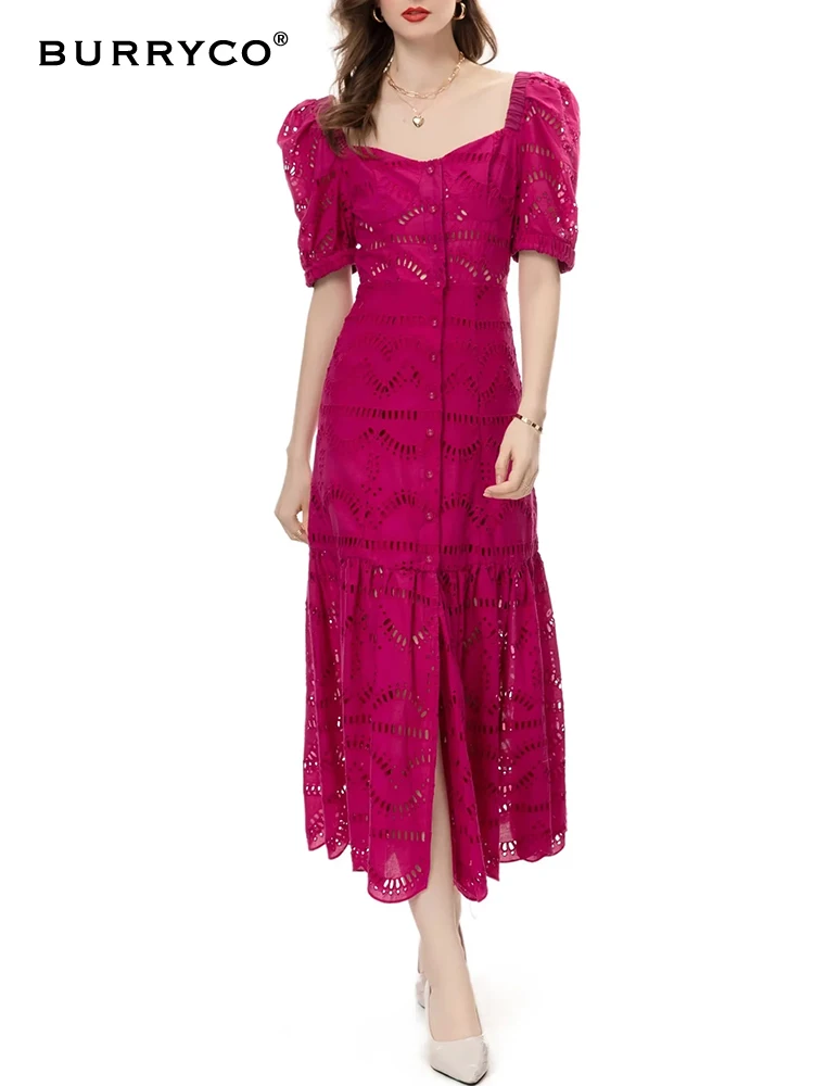 BURRYCO Summer 2023 Women's New Cotton Hollow Embroidery Single Row Multi Button Cardigan Versatile Dress
BURRYCO Summer 2023 Women's New Cotton Hollow Embroidery Single Row Multi Button Cardigan Versatile Dress