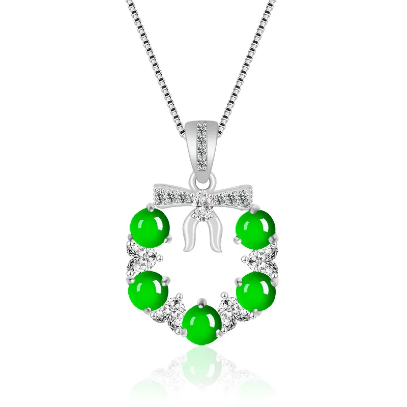 Natural A-grade Jade Sun Green Christmas Flower Ring Pendant Ice Jadeite S925 Silver Inlaid Fashion Women's Charm Gifts Jewelry
Natural A-grade Jade Sun Green Christmas Flower Ring Pendant Ice Jadeite S925 Silver Inlaid Fashion Women's Charm Gifts Jewelry