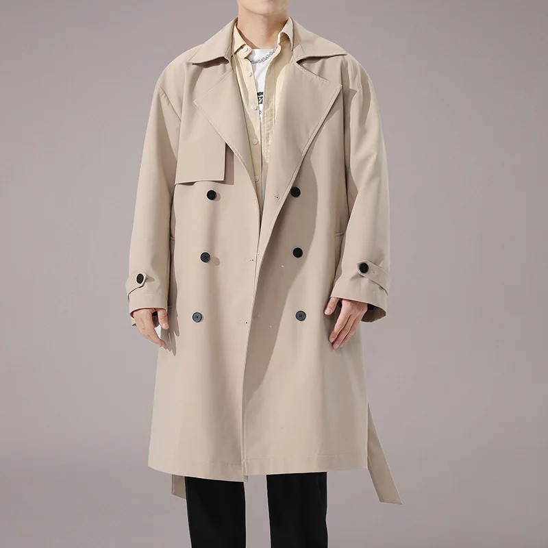 M-3xl Mens Trench Coat Autumn Spring Male Outerwear Overcoat Long Double Breasted Solid Loose Windbreaker Top Clothes H133
M-3xl Mens Trench Coat Autumn Spring Male Outerwear Overcoat Long Double Breasted Solid Loose Windbreaker Top Clothes H133
