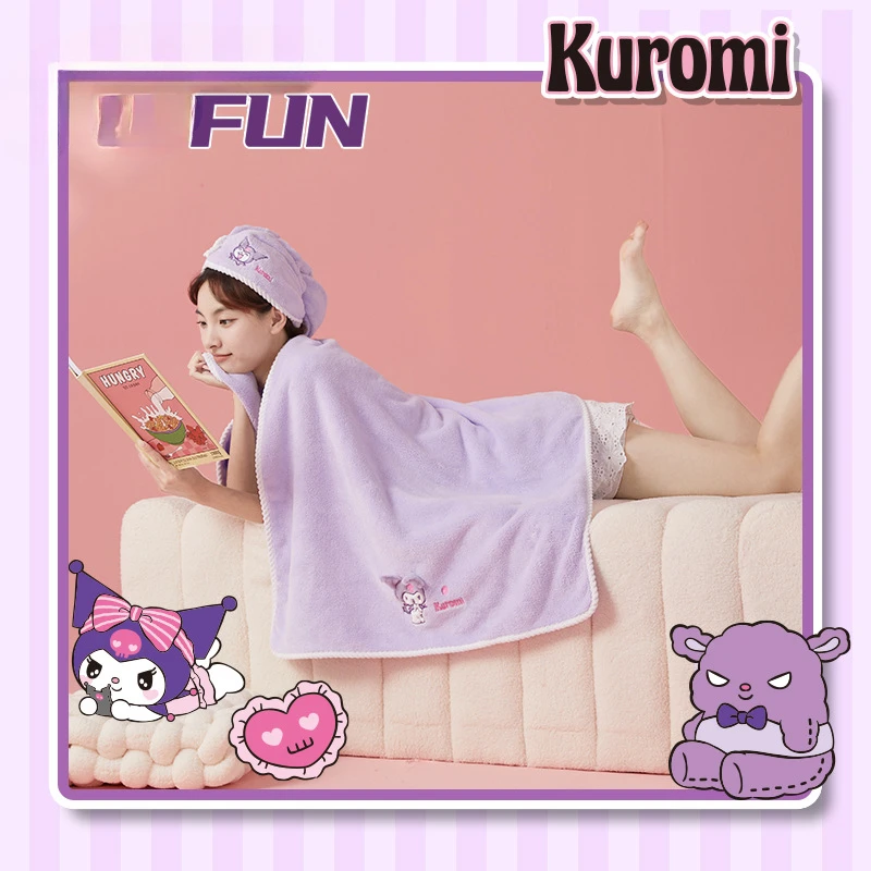 Новое крутое банное полотенце Loomi, милое банное полотенце Sanrio из кораллового бархата, из чистого хлопка, впитывающее, для семейного общежития, для ленивых людей, используемое банное полотенце
Новое крутое банное полотенце Loomi, милое банное полотенце Sanrio из кораллового бархата, из чистого хлопка, впитывающее, для семейного общежития, для ленивых людей, используемое банное полотенце