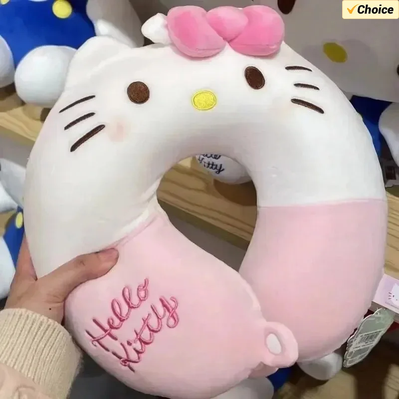 

Sanrio Hello Kitty U-shaped Pillow Pompompurin Kuromi Pochacco Cute Girly Heart Travel Portable Neck Gaiter Girl Nap Pillow