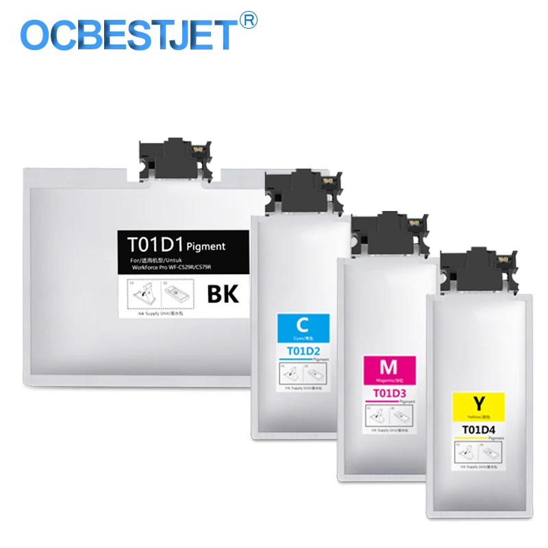 Чернильный пакет T01D1, для Epson Pro WF-C529RDTW C579RD2TWF C579RDTWF, используется в Европе, с пигментными чернилами
Чернильный пакет T01D1, для Epson Pro WF-C529RDTW C579RD2TWF C579RDTWF, используется в Европе, с пигментными чернилами
