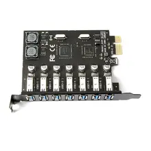PCIE To USB3.0 Adapter Card 7 Port PCIE Desktop Computer Expansion Card Free External Power Supply NEC Chip Dropshipping
PCIE To USB3.0 Adapter Card 7 Port PCIE Desktop Computer Expansion Card Free External Power Supply NEC Chip Dropshipping