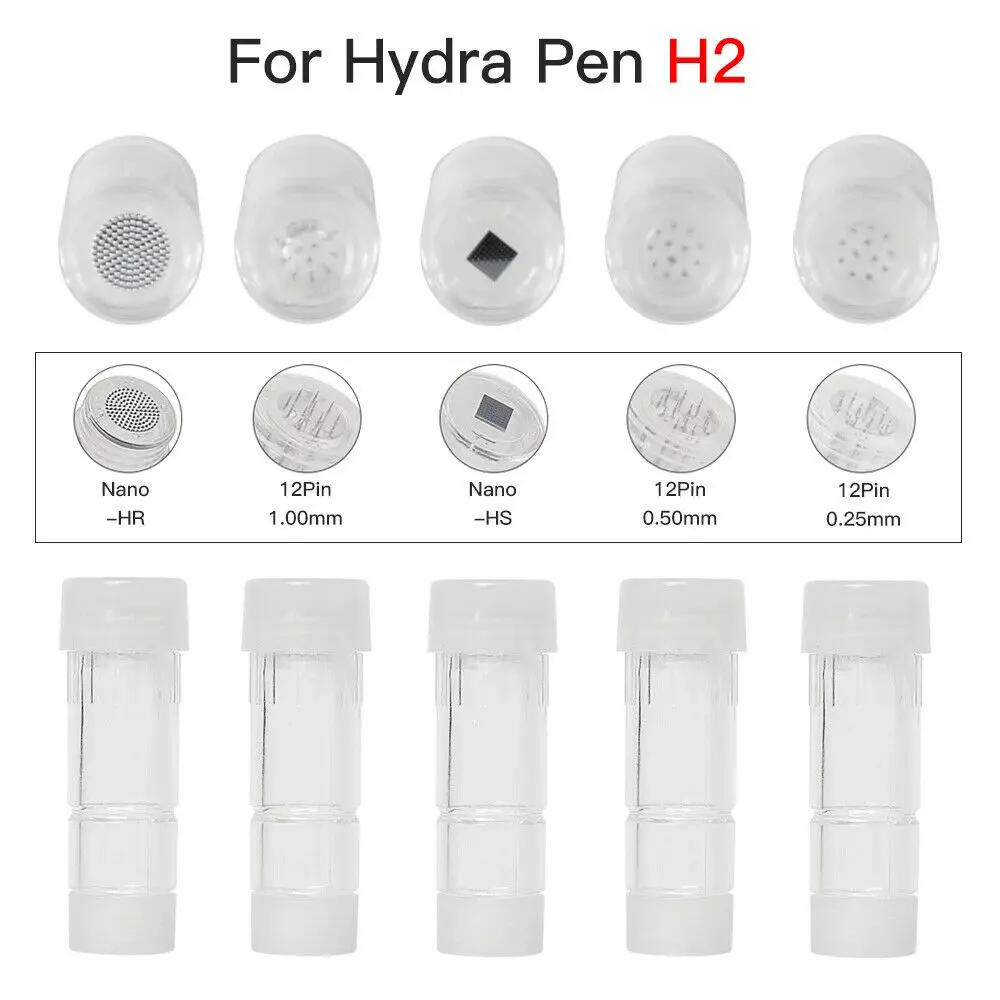 

Hydra.pen H2 Needle Cartridge 10/50pcs 12 Pins Nano-HR Silicon Chip Nano Work for Hydra.pen H2 Anti-aging Wrinkle Skin Care