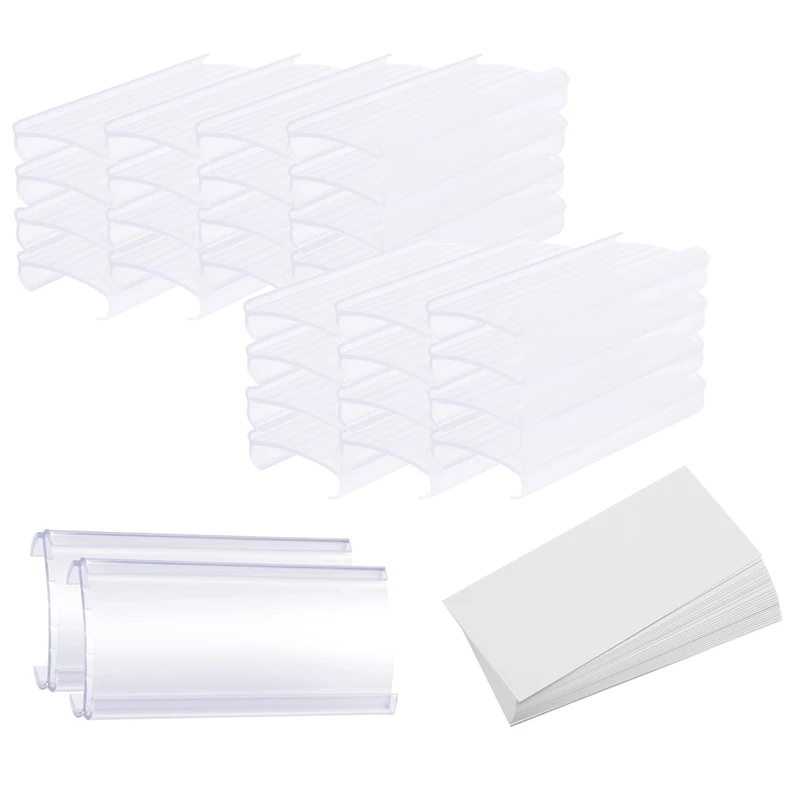 Wire Shelf Label Holders, 30 Pack Plastic Wire Shelf Label Clips With Label Paper Removable Wire Rack Label Holder
Wire Shelf Label Holders, 30 Pack Plastic Wire Shelf Label Clips With Label Paper Removable Wire Rack Label Holder
