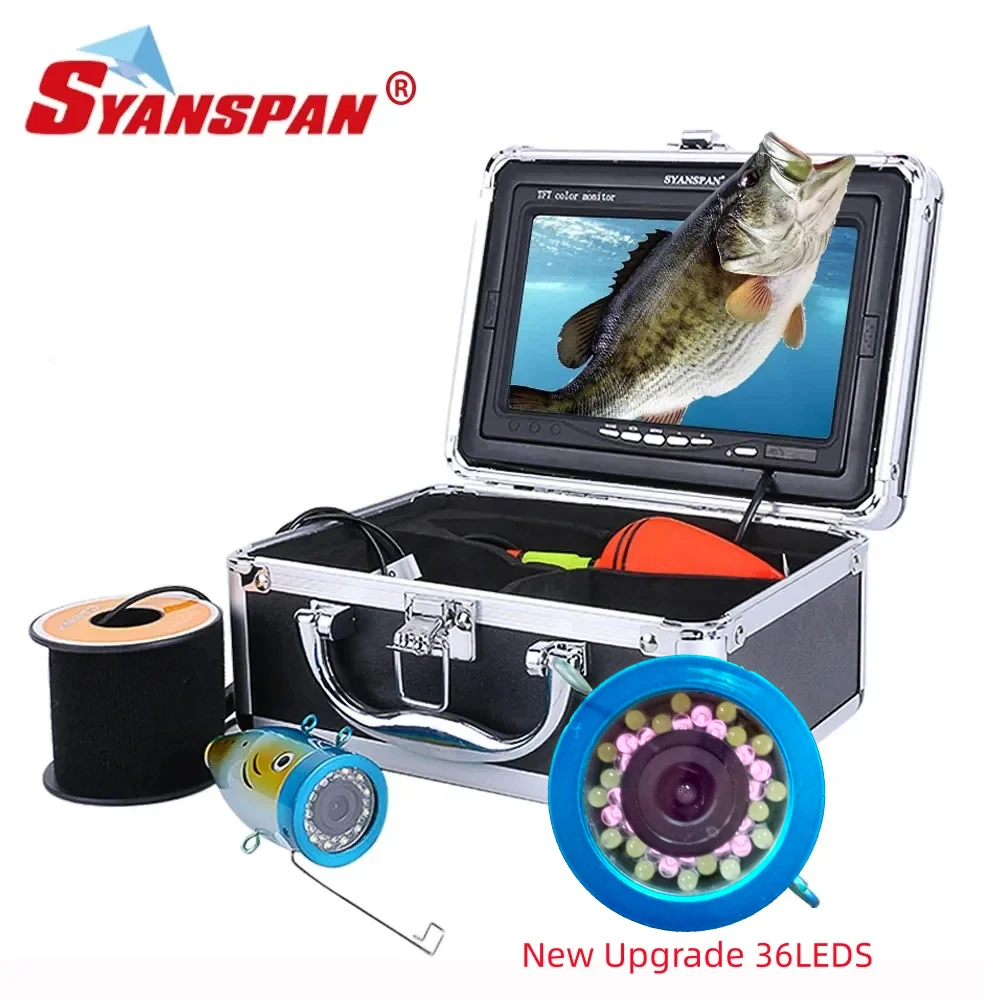 Winter Underwater Fisherman Camera for Fishing SYANSPAN F01B Video Fish Finder camera 1000TVL 7"Monitor 36 Controllable LEDs
Winter Underwater Fisherman Camera for Fishing SYANSPAN F01B Video Fish Finder camera 1000TVL 7"Monitor 36 Controllable LEDs