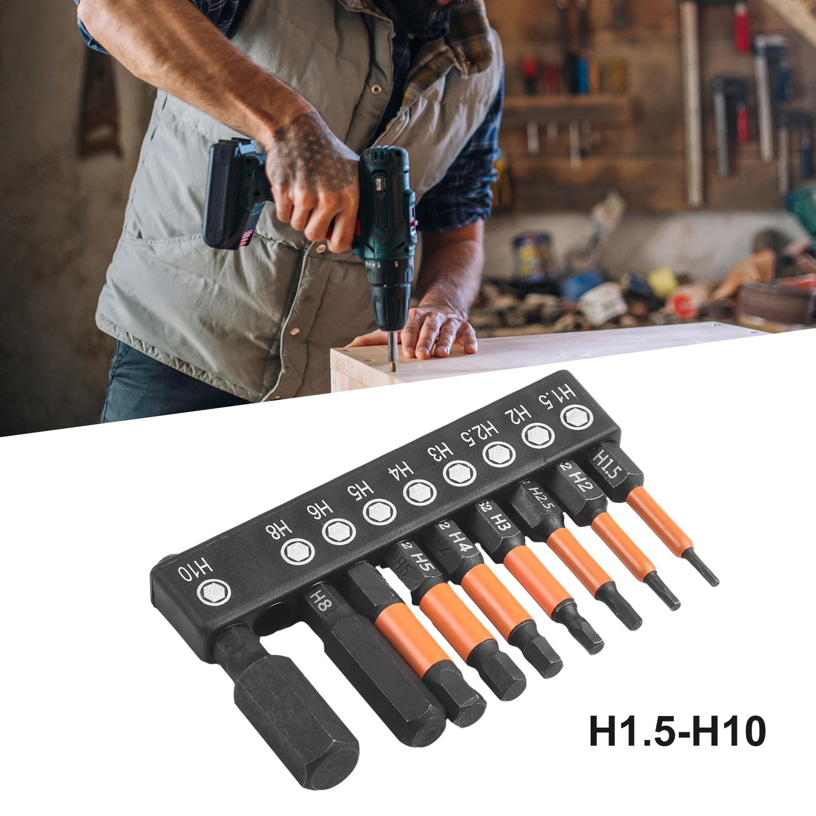 9pcs Precision Hex Screwdriver Bits With Magnetic Tip Versatile 1/4 Inch Shank Reduces Swinging For Accurate And Efficient Work
9pcs Precision Hex Screwdriver Bits With Magnetic Tip Versatile 1/4 Inch Shank Reduces Swinging For Accurate And Efficient Work