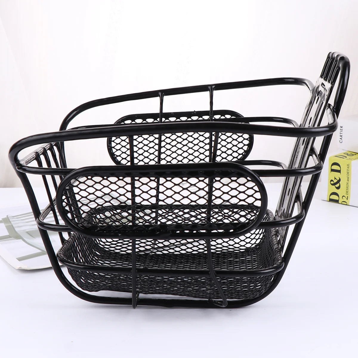 Metal Basket Bike Front Basket Front Handlebar Bike Basket Bike Accessories for Bike Shopping Electric Car
Metal Basket Bike Front Basket Front Handlebar Bike Basket Bike Accessories for Bike Shopping Electric Car